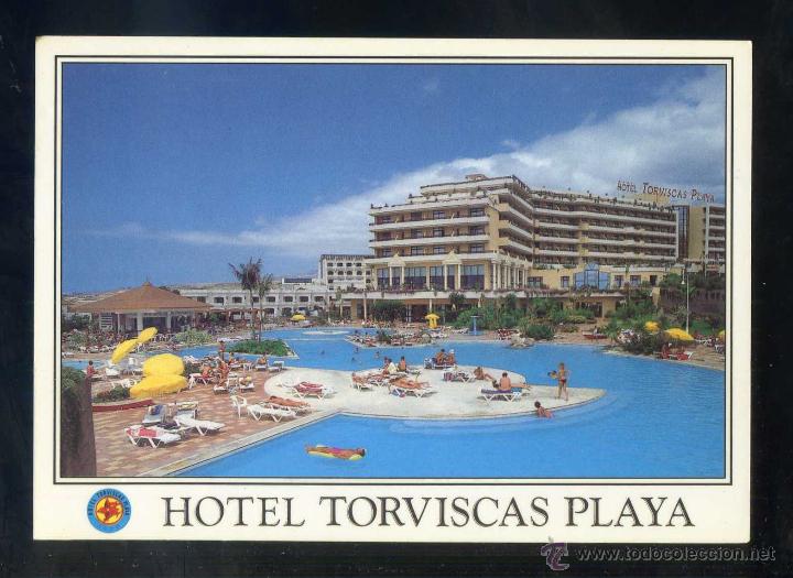 Postales: Playa de las Am&eacute;ricas *Hotel Torviscas...* Ed. Dasper, S.L. n&ordm; T-1038. Circulada 1991.