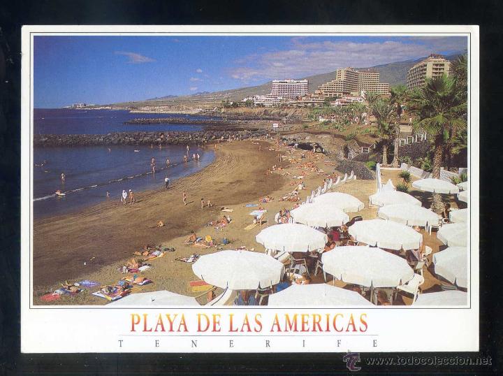 Postales: Playa de las Am&eacute;ricas. Ed. Cromatica, S.L. n&ordm; LA-15. Circulada.