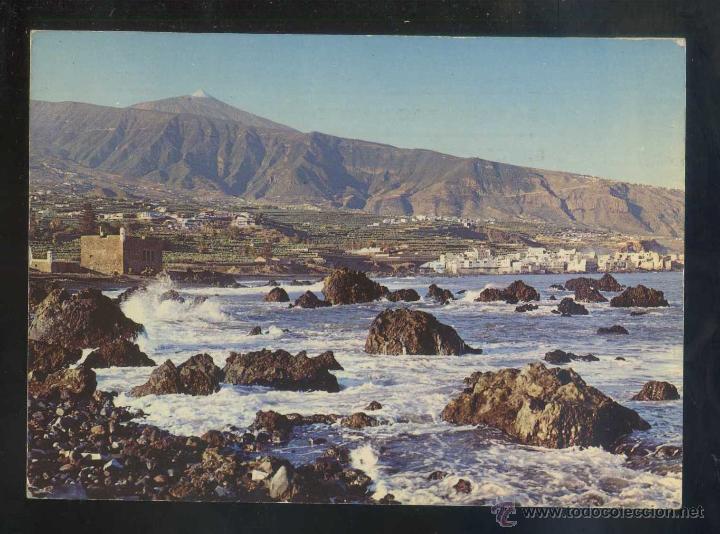 Postales: Puerto de la Cruz. *Castillo de San Felipe...* Ed. H.W. Hintz n&ordm; TEN-5027. Circulada 1973.