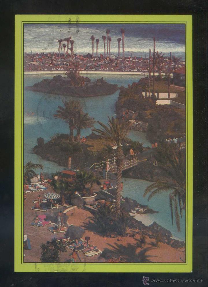 Postales: Puerto de la Cruz *Lago...* Ed. Anibarro n&ordm; 31. Circulada 1988.