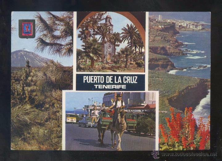 Postales: Puerto de la Cruz *Diferentes aspectos...* Ed. Fisa n&ordm; 307. Circulada.