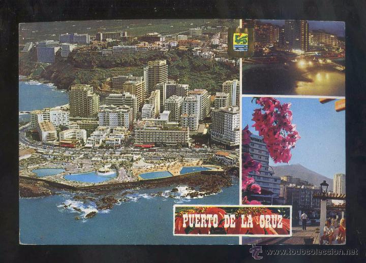 Postales: Puerto de la Cruz *Diversos aspectos* Ed. Fisa n&ordm; 64. Circulada 1978.