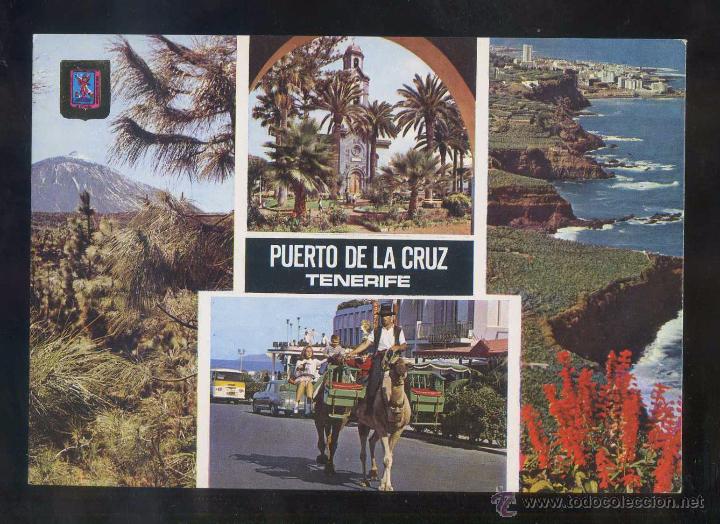 Postales: Puerto de la Cruz *Diversos aspectos...* Ed. Fisa n&ordm; 307. Escrita.