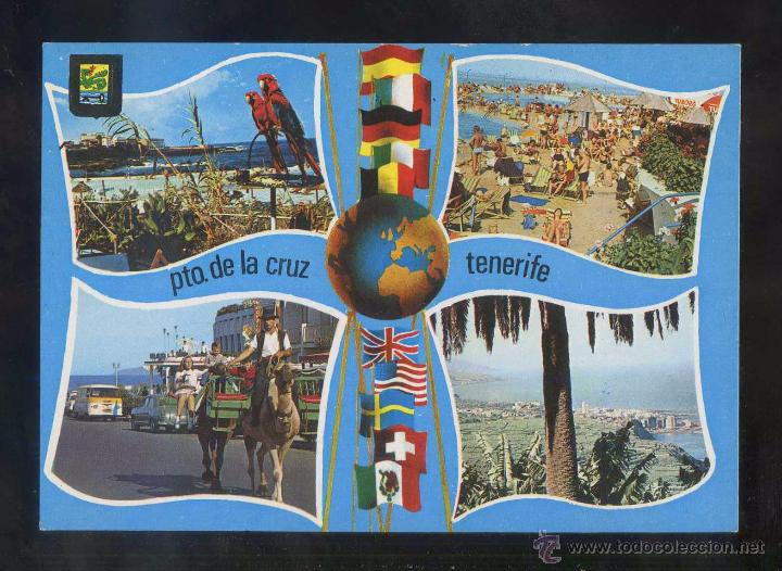 Postales: Puerto de la Cruz *Diversos aspectos* Ed. Fisa n&ordm; 335. Circulada.