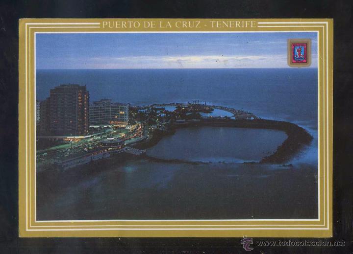Postales: Puerto de la Cruz *Vista nocturna* Ed. Fisa n&ordm; 327. Circulada,