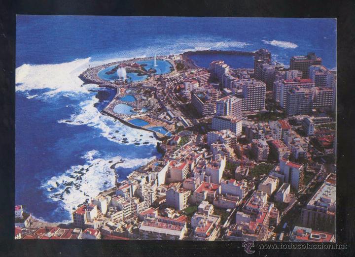 Postales: Puerto de la Cruz *Vista a&eacute;rea* Ed. Eurimpex n&ordm; PU-136. Escrita.