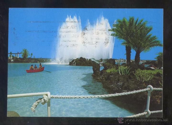 Postales: Puerto de la Cruz *Lago...* Ed. Eurimpex n&ordm; PU-140. Circulada 1980.