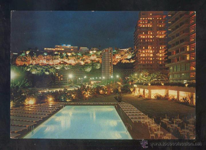 Postales: Puerto de la Cruz *Nocturno...* Ed. Eurimpex n&ordm; PU-9. Circulada 1976.