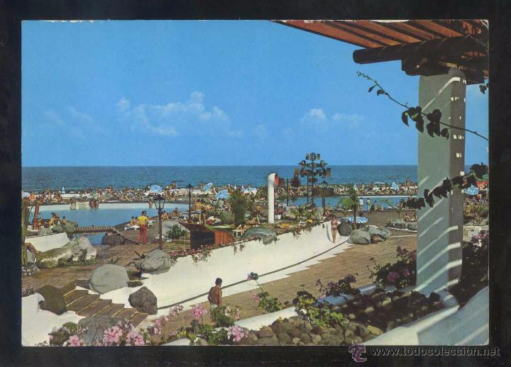 Postales: Puerto de la Cruz *Piscinas...* Ed. Gasteiz n&ordm; 2884. Circulada 1972.