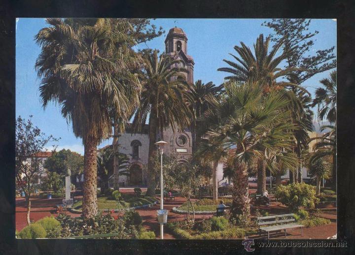 Postales: Puerto de la Cruz *Plaza...* Ed. Global Traders n&ordm; 5. Circulada 1973.