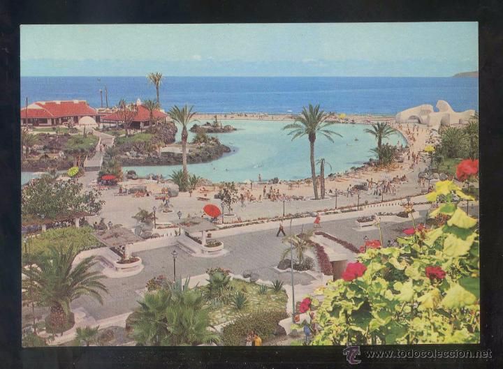 Postales: Puerto de la Cruz. *Lago Marti&aacute;nez* Imp. Lit. A. Romero, S.A. n&ordm; 6. Nueva.