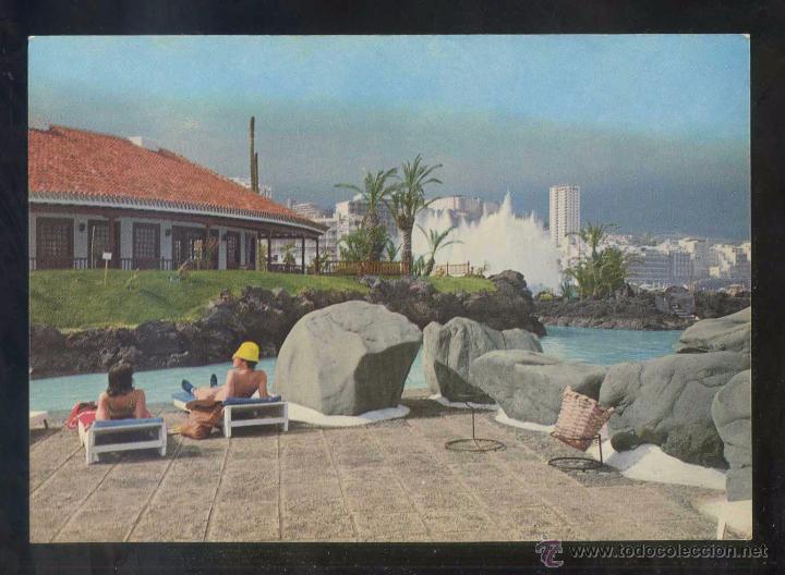 Postales: Puerto de la Cruz *Lago Marti&aacute;nez* Imp. Lit. A. Romero, S.A. n&ordm; 19. Nueva.