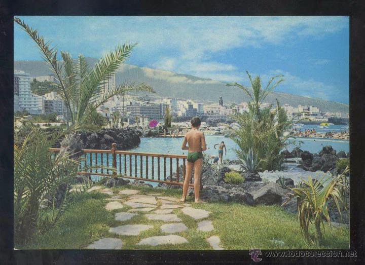 Postales: Puerto de la Cruz *Lago Marti&aacute;nez* Imp. Lit. A. Romero, S.A. n&ordm; 7. Nueva.