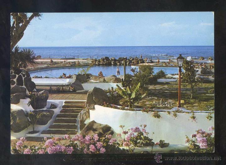 Postales: Puerto de la Cruz *Piscinas...* Ed. Sicilia n&ordm; 97. Circulada 1972.