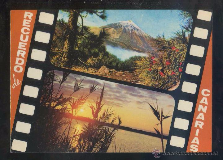 Postales: *Pico del Teide* Ed. Iber Cromo n&ordm; TF-80. Circulada 1974.