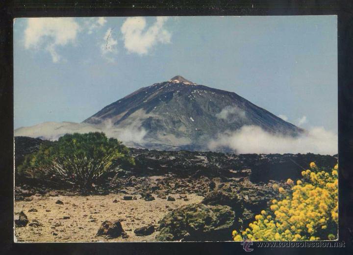 Postales: *El Teide...* Ed. Philippe Martin - Iris n&ordm; HC-823. Al dorso *SABENA*. Circulada 1963.
