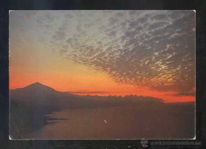 Postales: Teide *Atardecer...* Ed. Gasteiz n&ordm; 1014. Circulada 1981.