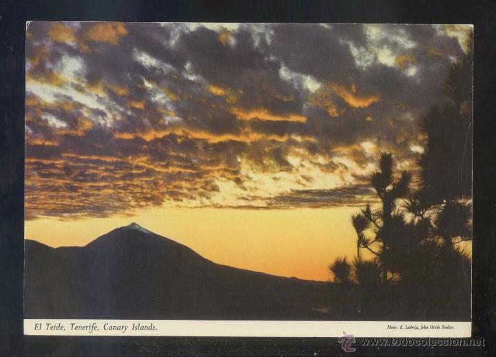 Postales: Teide *Al contraluz...* Ed. John Hinde n&ordm; 2CT-28. Nueva.