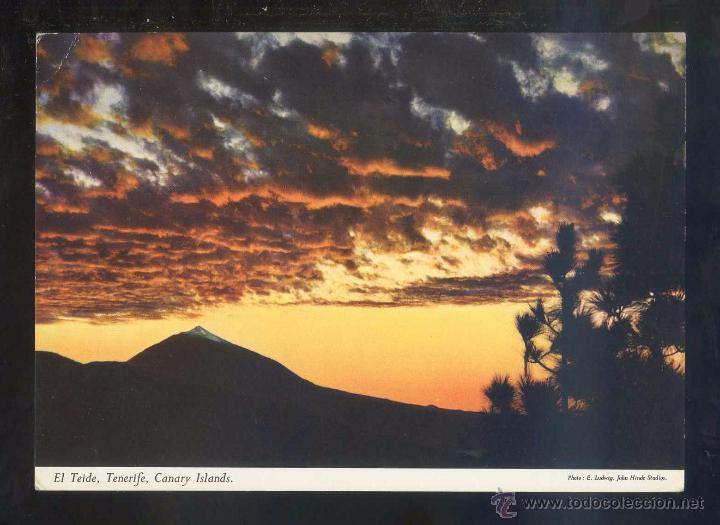 Postales: Teide. *Al contraluz...* Ed. John Hinde n&ordm; 2CT-28. Circulada 1971.