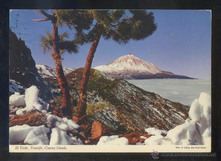 Postales: Teide *El Teide...* Ed. John Hinde n&ordm; 2CT-204. Circulada 1976.