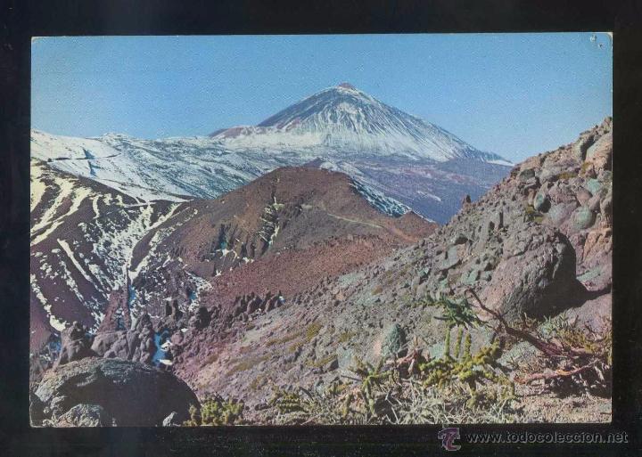 Postales: Teide *El volc&aacute;n...* Ed. Ro - Foto n&ordm; 210. Circulada 1963.