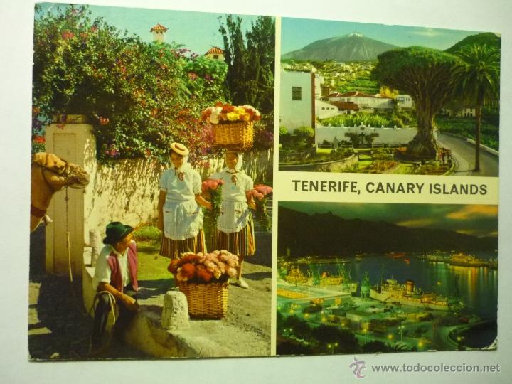 Postales: postal tenerife,.varios aspectos.- escrita --cm