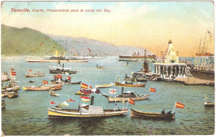 Cartoline: TENERIFE PUERTO PREPARATIVOS PARA LA VISITA DEL REY