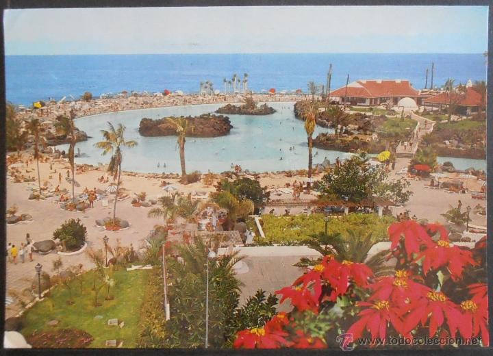 Postales: (33628)POSTAL ESCRITA,LAGO MARTI&Aacute;NEZ,PUERTO DE LA CRUZ,SANTA CRUZ DE TENERIFE,CANARIAS,CONSERVACION,