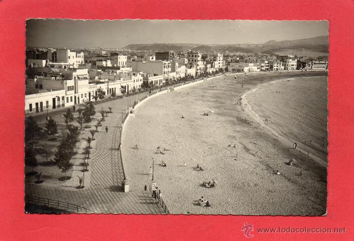 Postales: puerto de la luz. 91 playa de las canteras. lujo