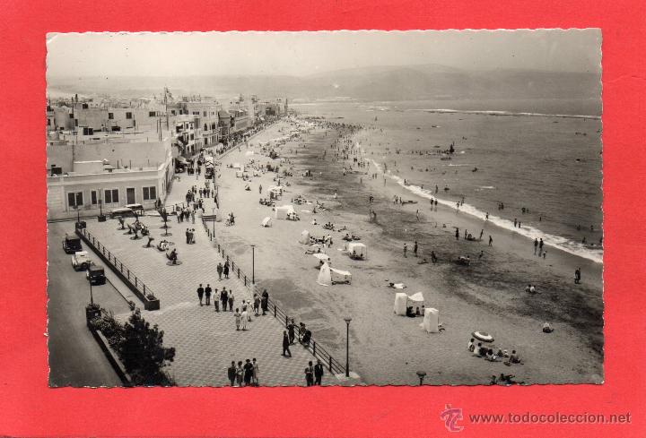 Postales: puerto de la luz. 85 playa de las canteras. lujo