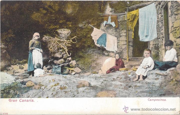 Postales: CAMPESINOS GRAN CANARIA - Foto 1