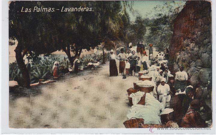 Postales: POSTAL DE LAS PALMAS ,LAVANDERAS . - Foto 1