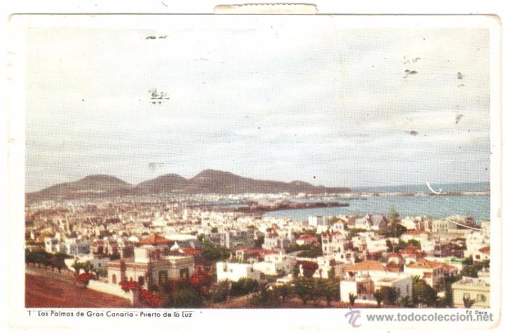 Postales: Las Palmas de Gran Canaria Puerto de la Luz 1956