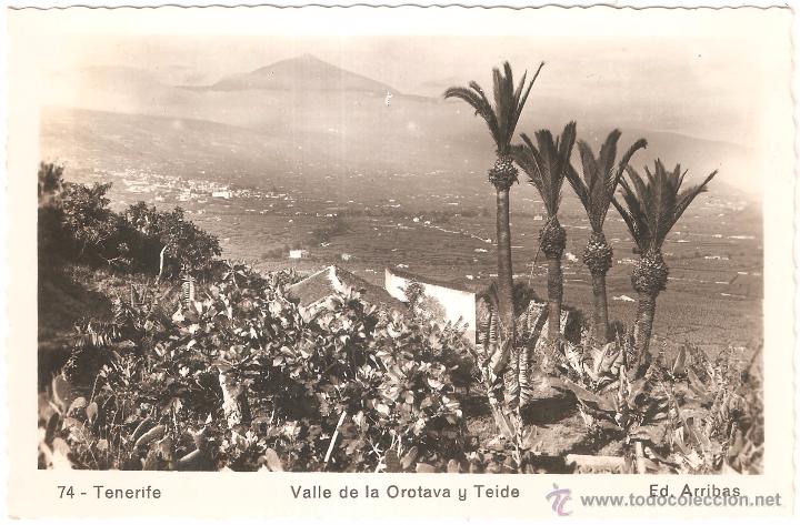 Postales: TENERIFE VALLE DE LA OROTAVA Y TEIDE