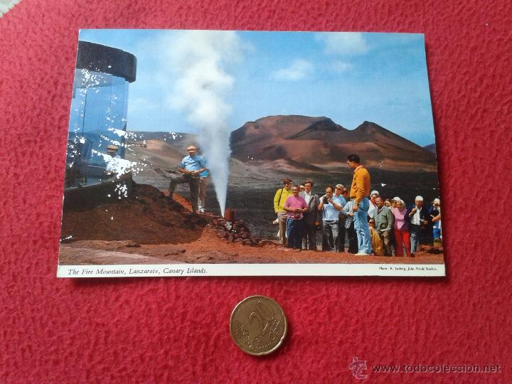 Postales: POSTAL POST CARD LANZAROTE ISLAS CANARIAS RESERVA DE LA BIOSFERA PARQUE NACIONAL DE TIMANFAYA. RUTA
