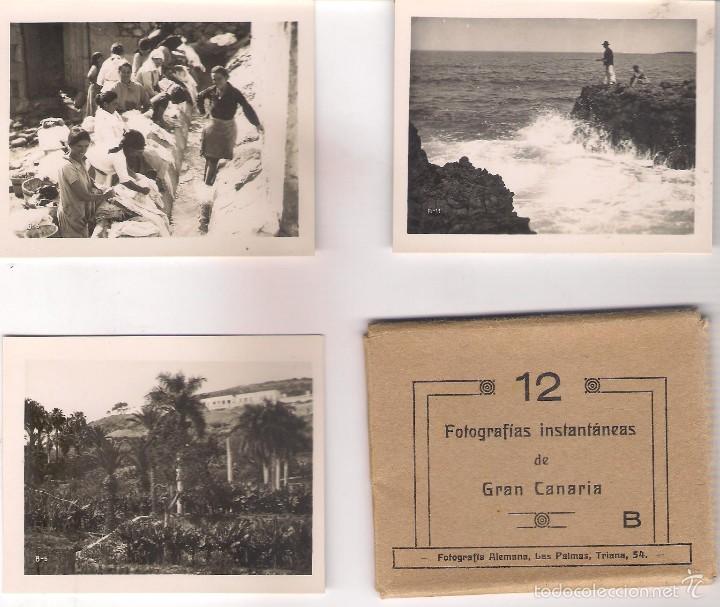 Postais: 12 POSTALES FOTOGRAFICAS  INST&Aacute;NTANIAS DE GRAN CANARIAS