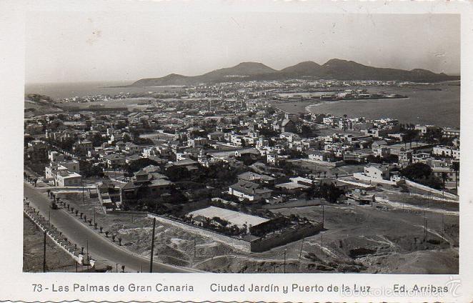Postales: Las Palmas de Gran Canaria - 73 Ciudad Jard&iacute;n y Puerto de La Luz