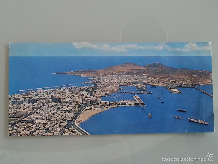 Postales: ANTIGUA POSTAL PANORAMICA DE GRAN CANARIA N&ordm; 1012 PLAYA , BAHIA E ISLETA COLECCION LAS AFORTUNADAS