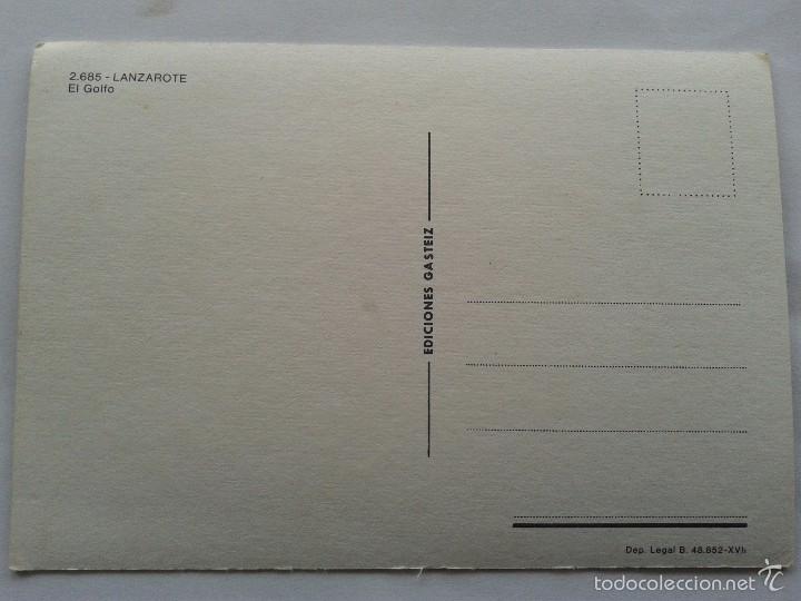 Postales: POSTAL -- LANZAROTE - EL GOLFO -- SIN USO -- - Foto 2