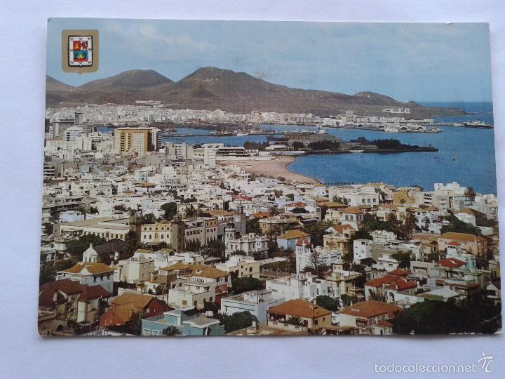 Postales: POSTAL -- GRAN CANARIA - VISTA PARCIAL DEL PUERTO -- CIRCULADA --