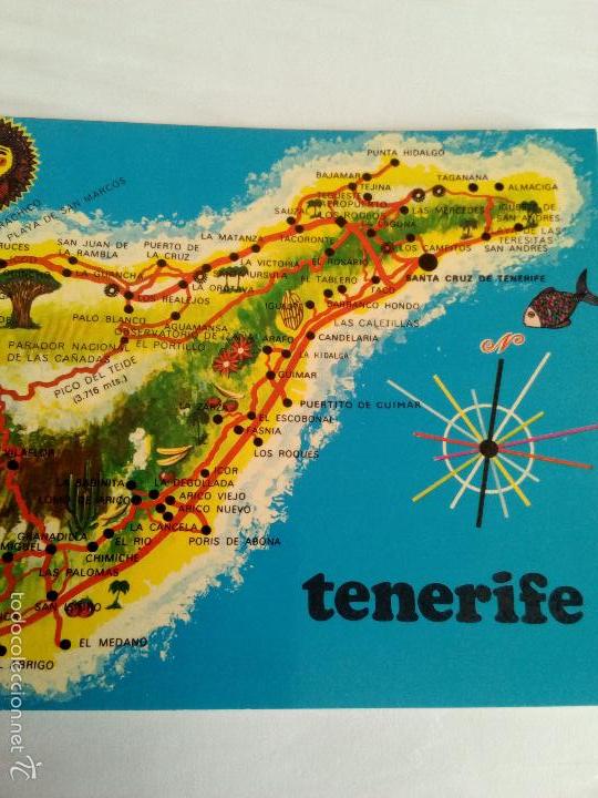 Postales: Postal tenerife mapa de la isla 2899 sin circular - Foto 2