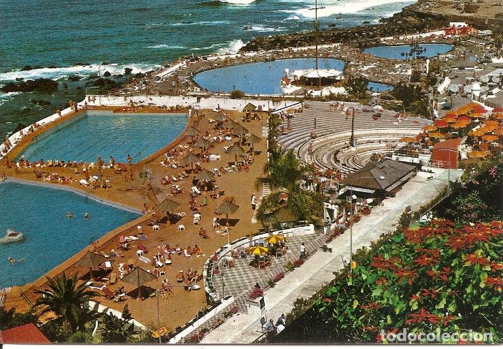 Postales: PUERTO DE LA CRUZ - PISCINA SAN TELMO (A&Ntilde;OS 60)
