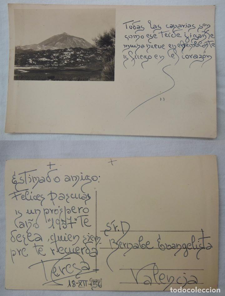 Postales: Antigua Postal : CANARIAS, EL TEIDE. 1956