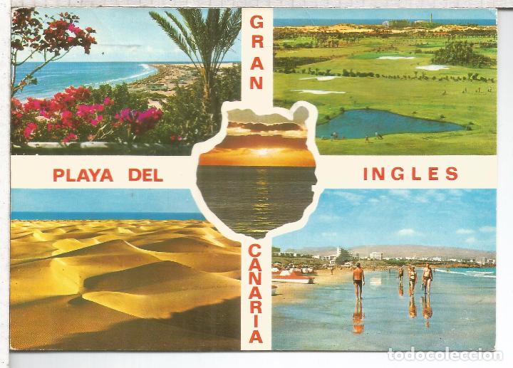 Postales: CANARIAS GRAN CANARIA PLAYA DEL INGLES ESCRITA