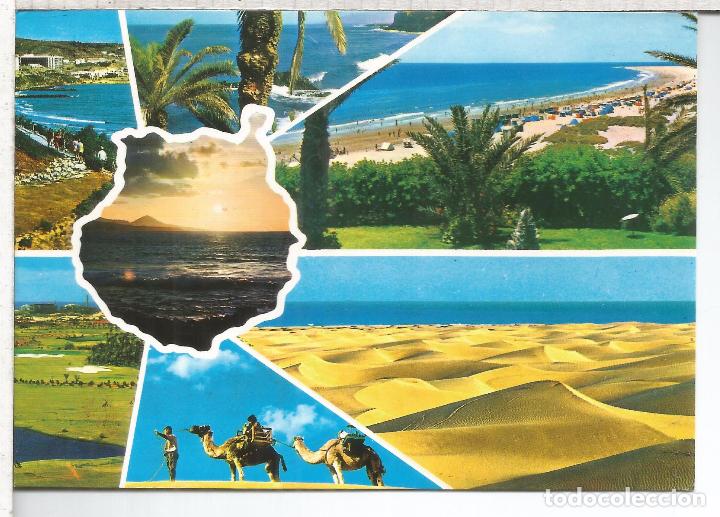 Postales: CANARIAS GRAN CANARIA PLAYA DEL INGLES ESCRITA