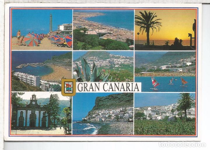 Postales: CANARIAS GRAN CANARIA LAS PALMAS ESCRITA - Foto 1