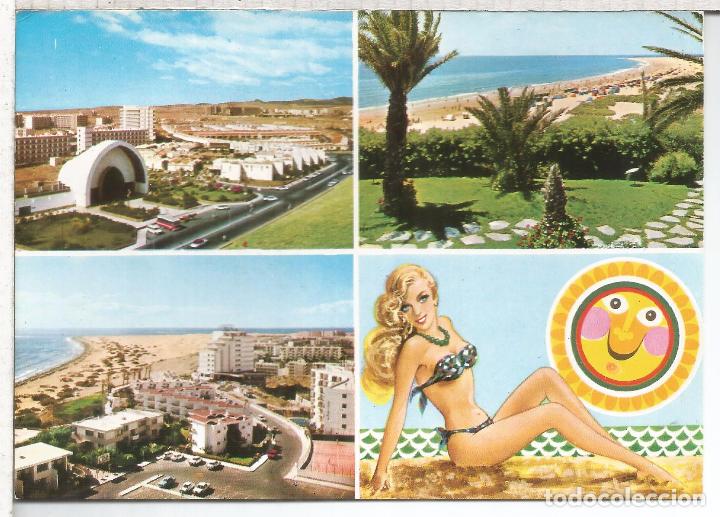Postales: CANARIAS GRAN CANARIA PLAYA DEL INGLES ESCRITA