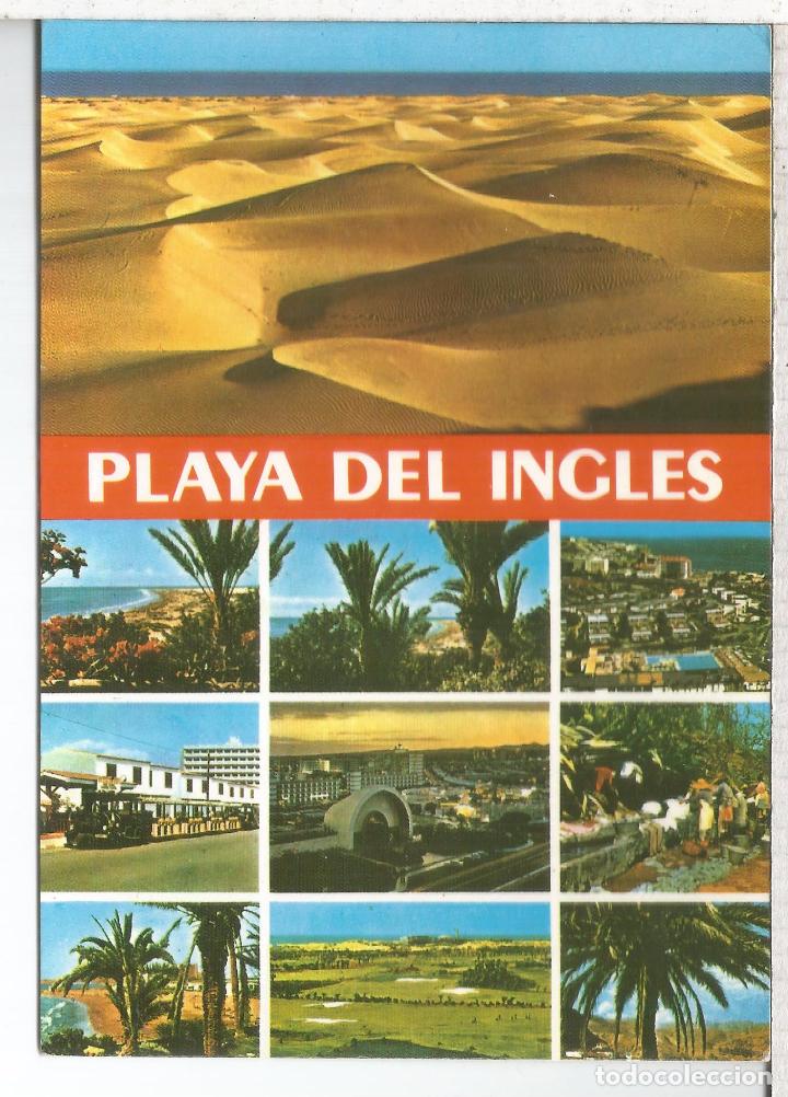 Postales: CANARIAS GRAN CANARIA PLAYA DEL INGLES ESCRITA