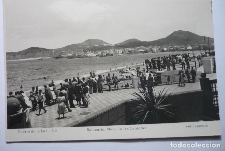 Postales: POSTAL PUERTO DE LA LUZ.-BALNEARIO PLAYA CANTERAS- CM