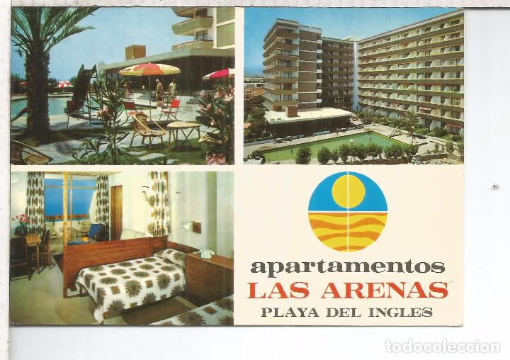 Postais: CANARIAS GRAN CANARIA ESCRITA PLAYA DEL INGLES